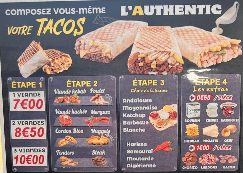 L'Authentic — carte page 1
