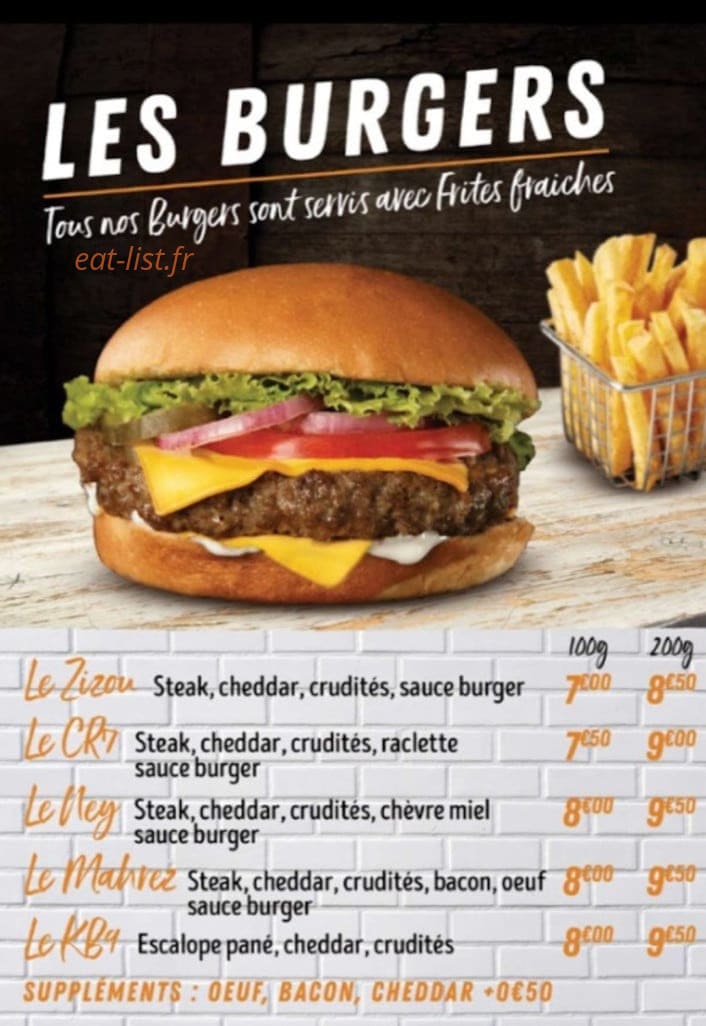 Food Korner — carte page 3