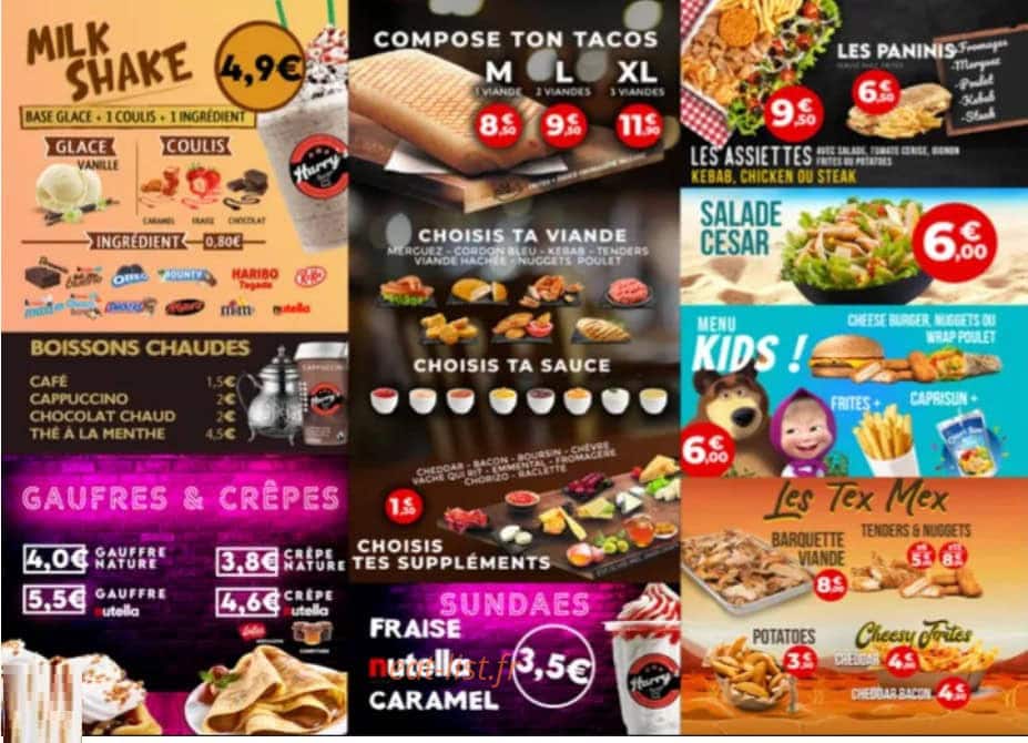 Harry's — carte page 8