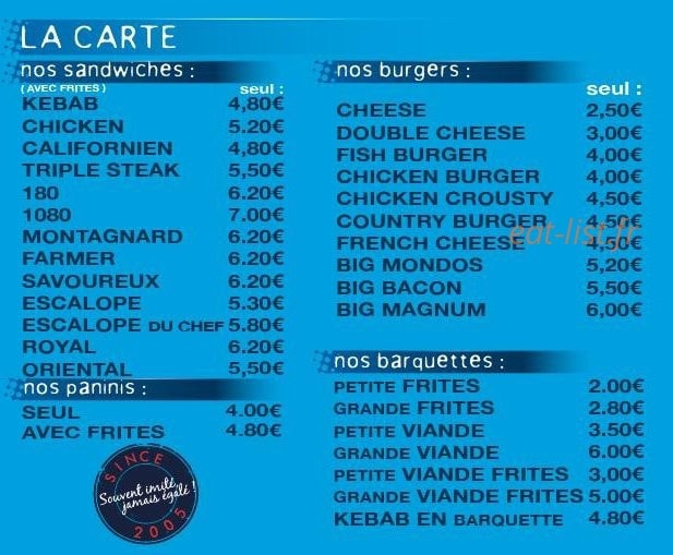 L'Etoile Orientale — carte page 3