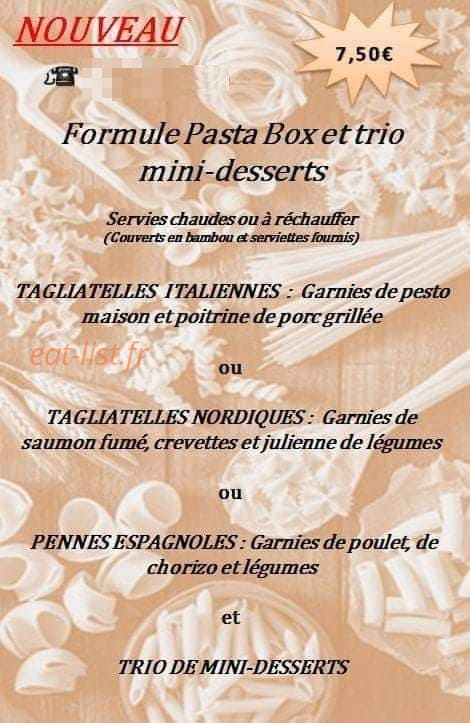 Carte et menu de Grill des Champs à Sainte Marie des Champs — Les formules menus