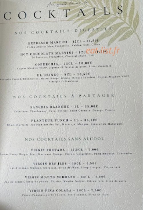 Aux goûts du monde — carte page 1