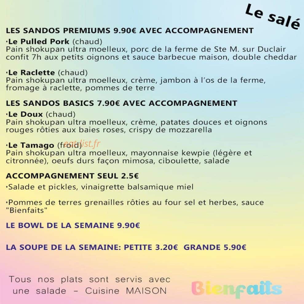 Bienfaits — carte page 1