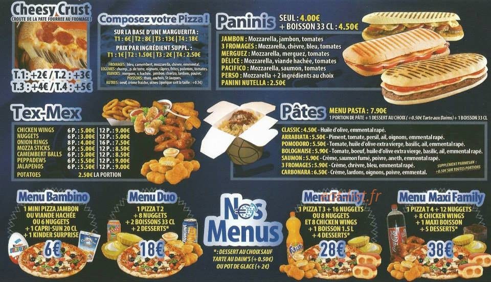 Europizz — carte page 2