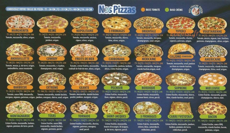 Europizz — carte page 3