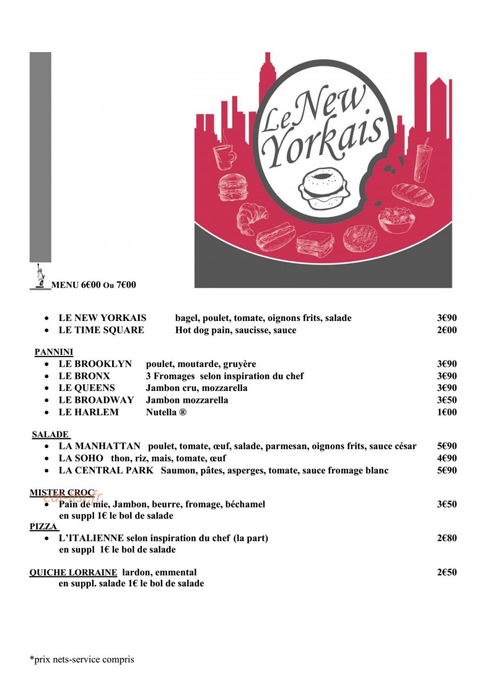 Le New Yorkais — carte page 1