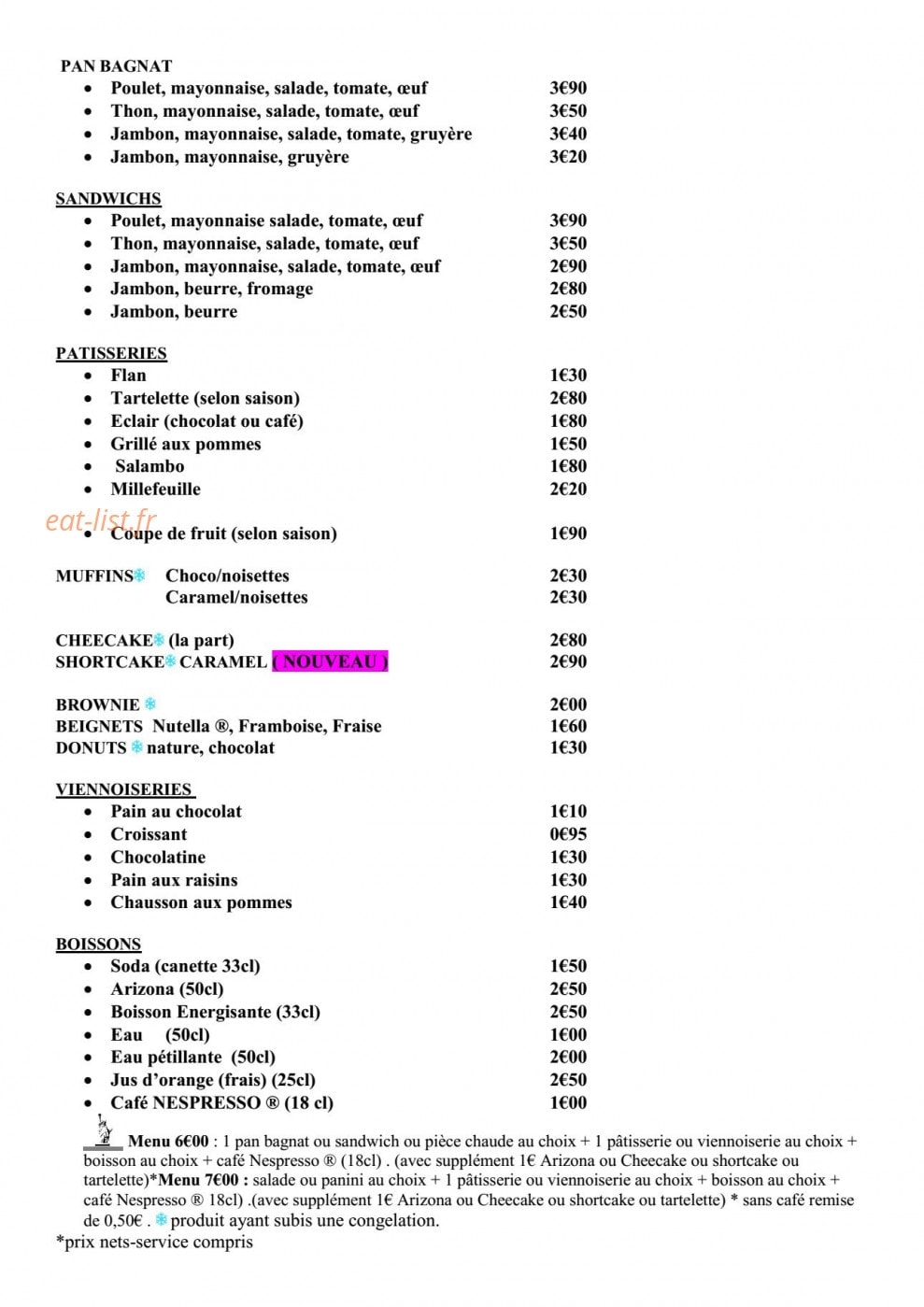 Le New Yorkais — carte page 2