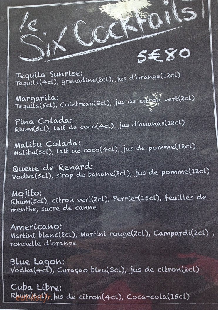 Le Six — carte page 2