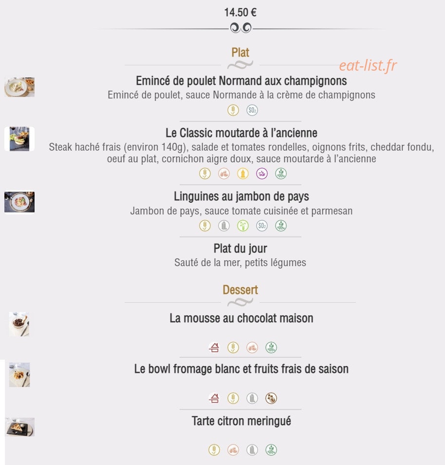 Brasserie Cap Horn — carte page 10