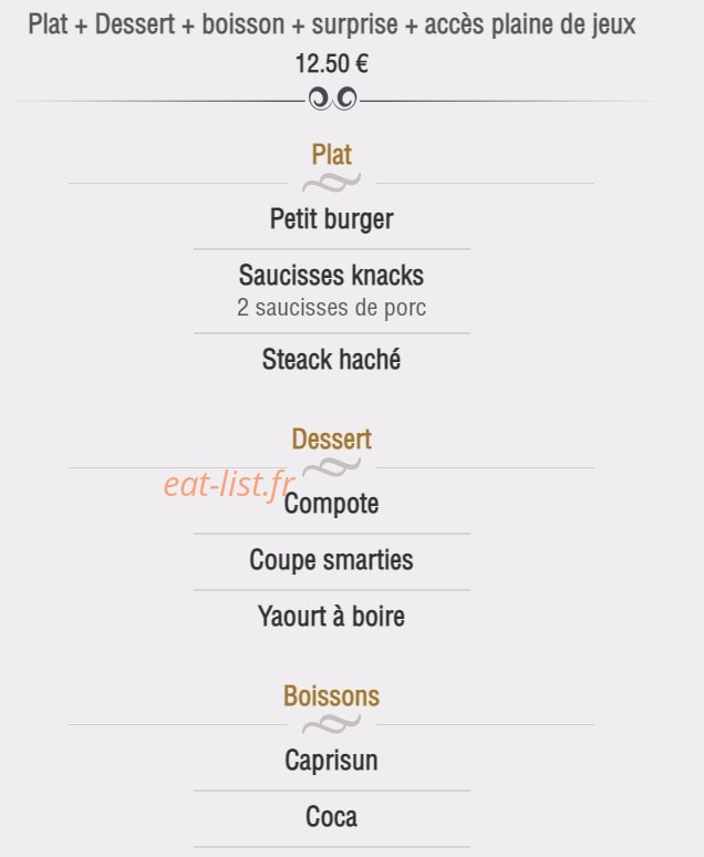 Brasserie Cap Horn — carte page 5