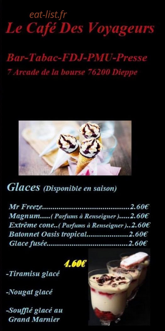 Café des Voyageurs — carte page 6