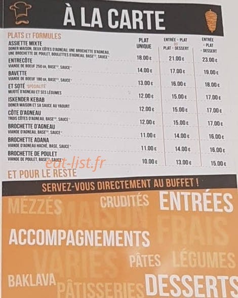 Chez Yunus — carte page 3