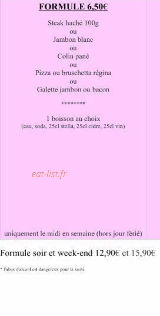 Harry's cafet — carte page 6