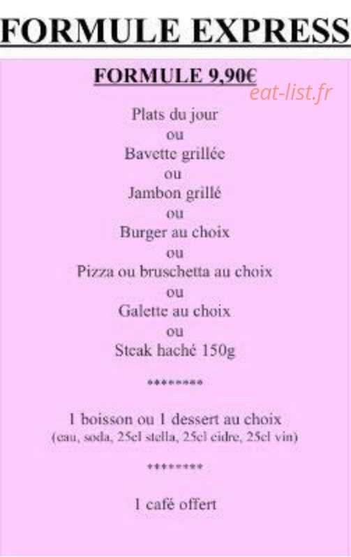 Harry's cafet — carte page 4