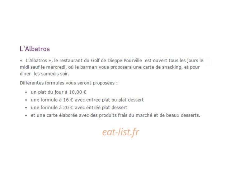 L’Albatros — carte page 1
