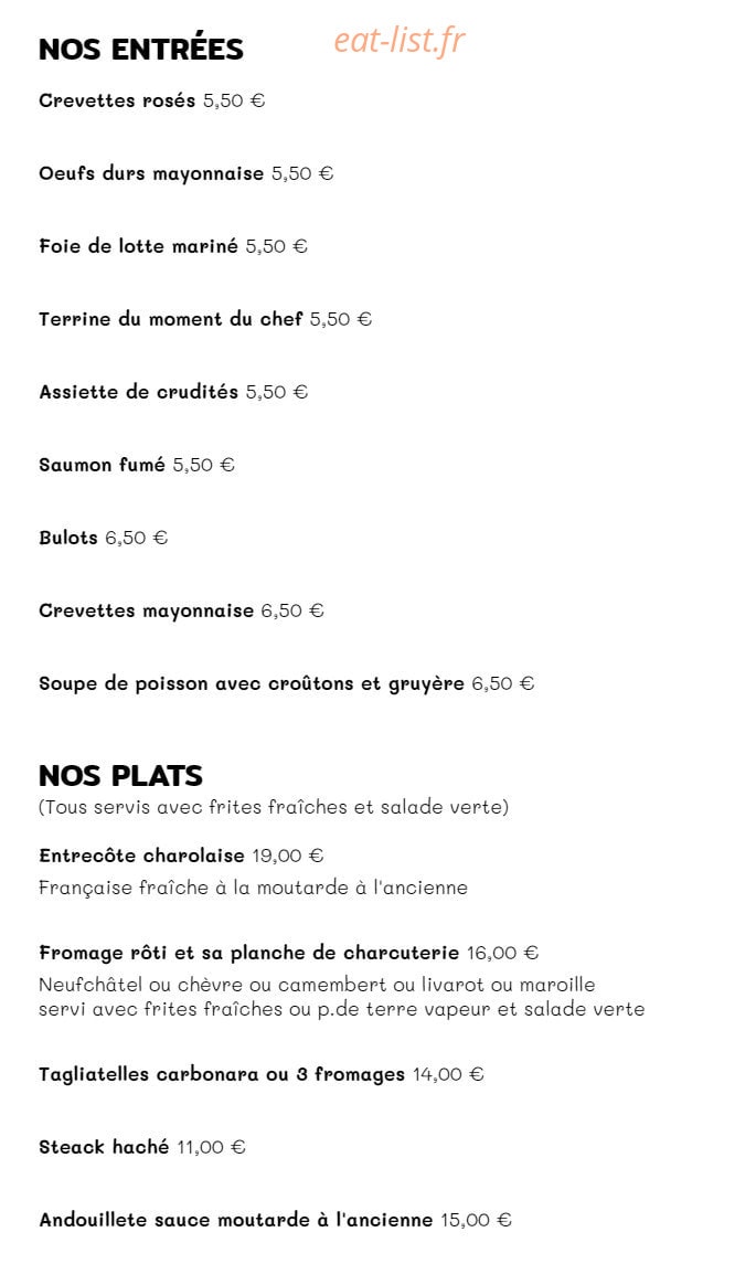Le Café Suisse — carte page 2