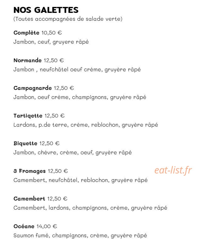 Le Café Suisse — carte page 5