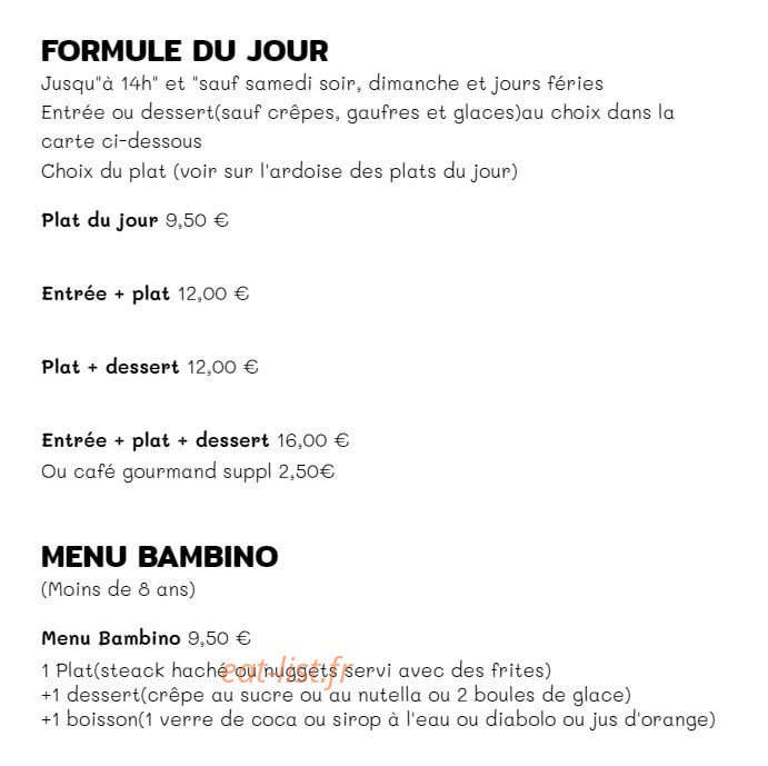 Le Café Suisse — carte page 1