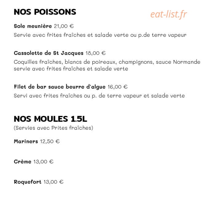 Le Café Suisse — carte page 3