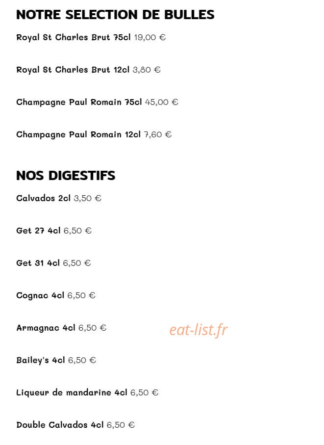 Le Café Suisse — carte page 12
