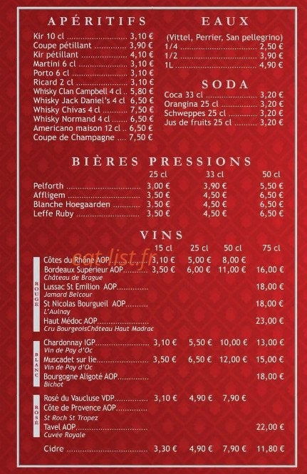 Le Calvados — carte page 1