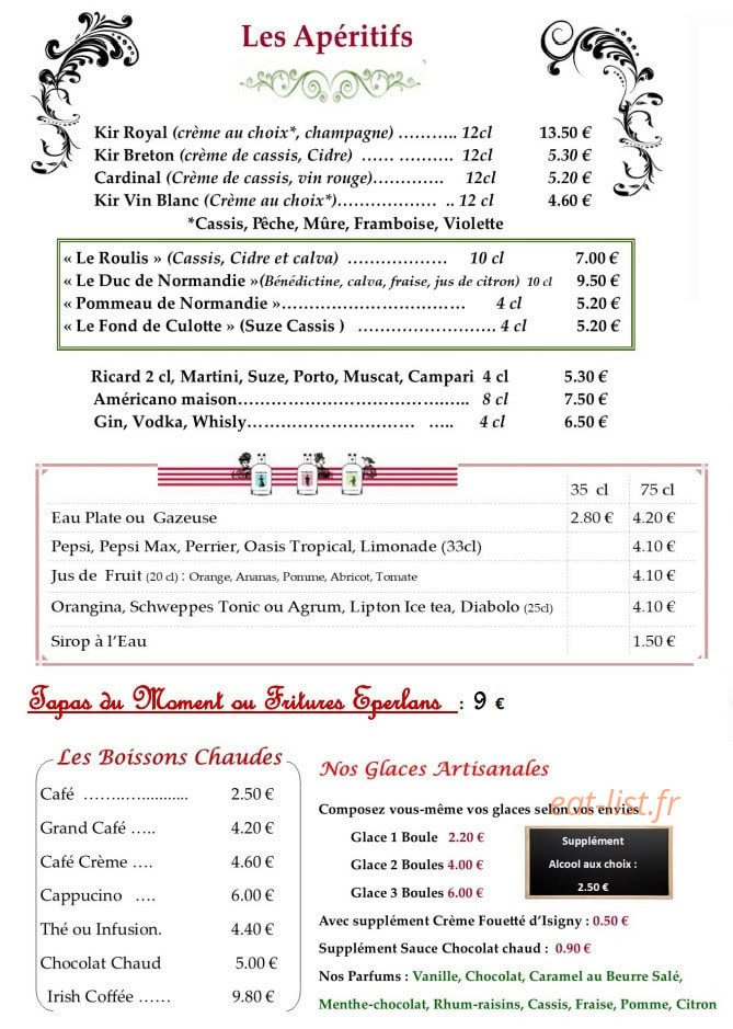 Le Galion — carte page 11