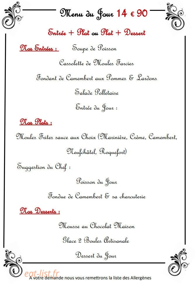 Le Galion — carte page 5