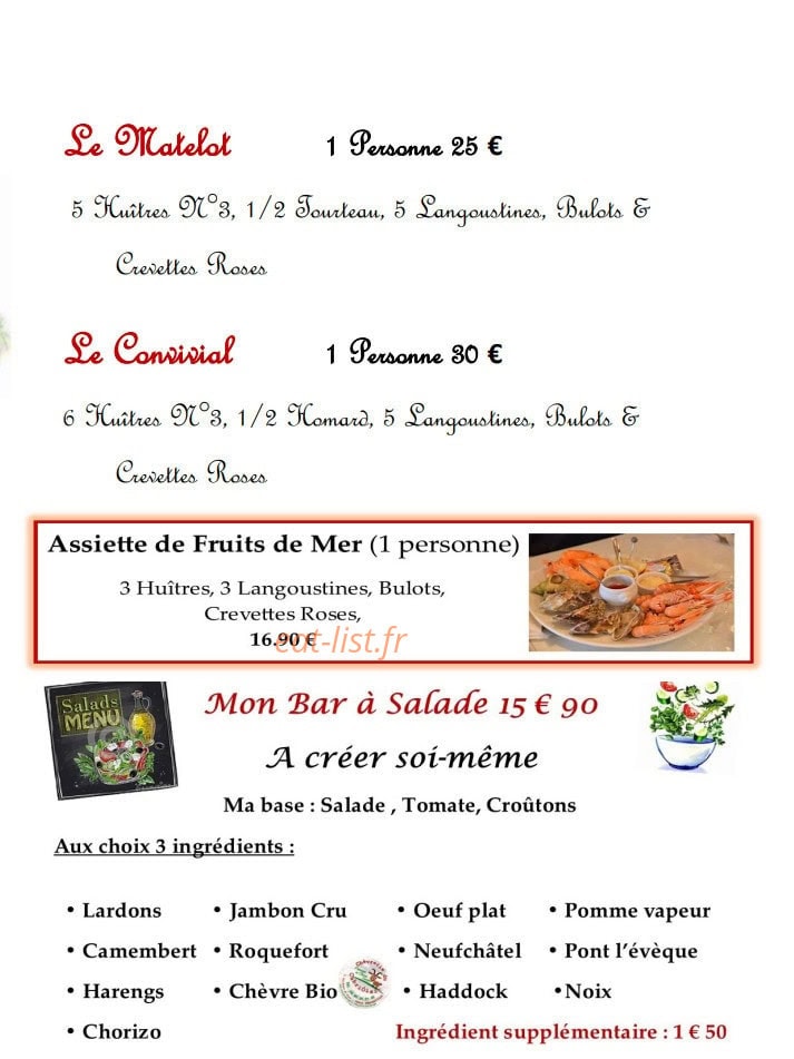 Le Galion — carte page 4