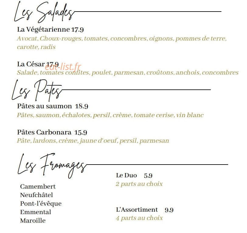 Le Patio — carte page 4