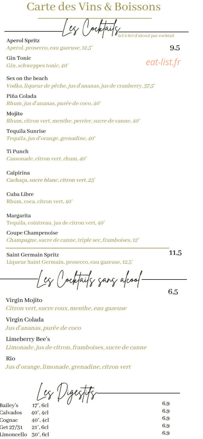 Le Patio — carte page 7