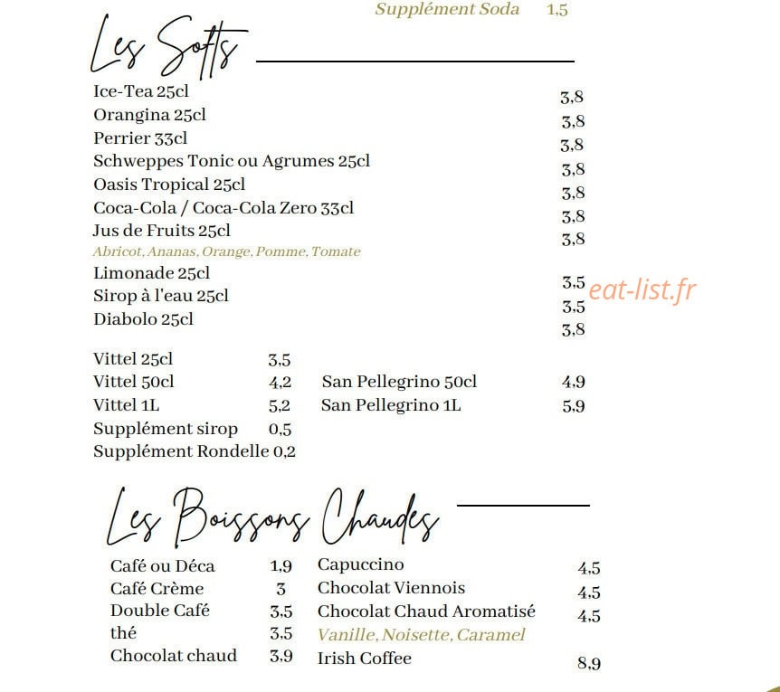 Le Patio — carte page 9