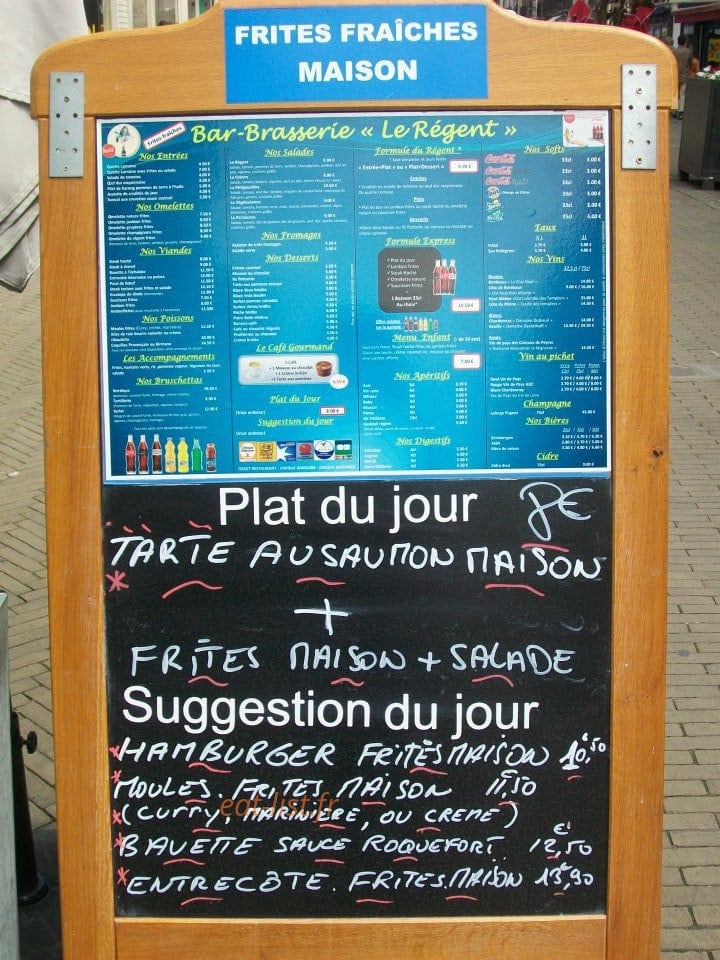 Le Régent — carte page 1
