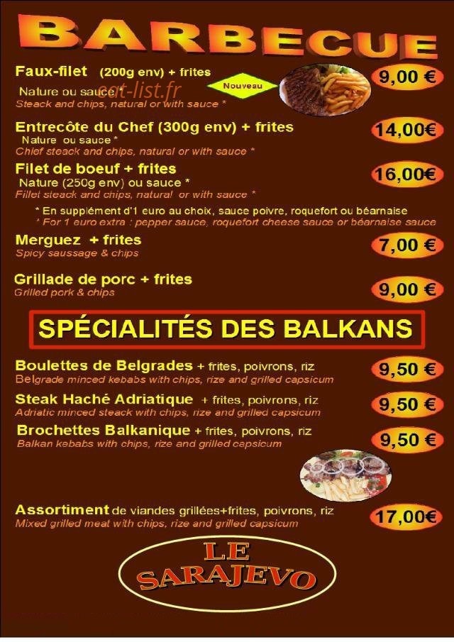 Le Sarajevo — carte page 1
