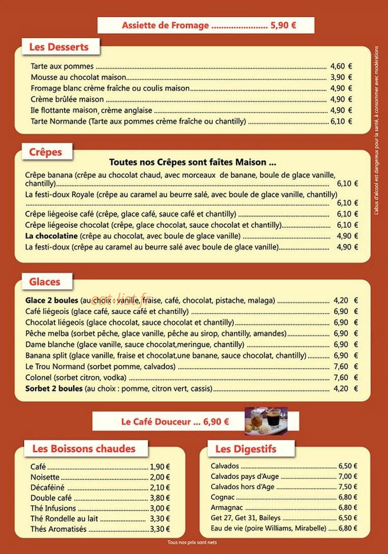 Le Tout Va Bien — carte page 2