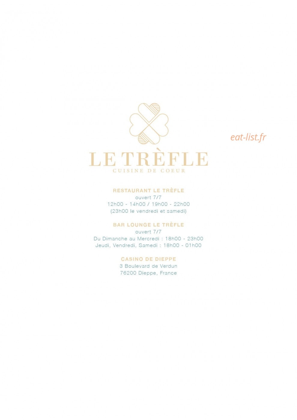 Le Trèfle — carte page 12