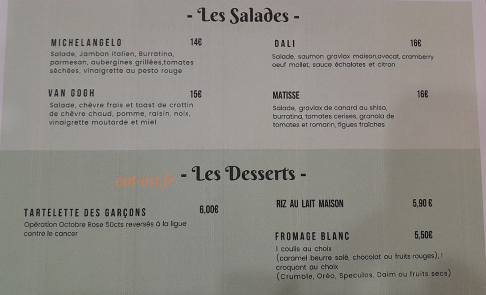 Les Garçons à table ! — carte page 2