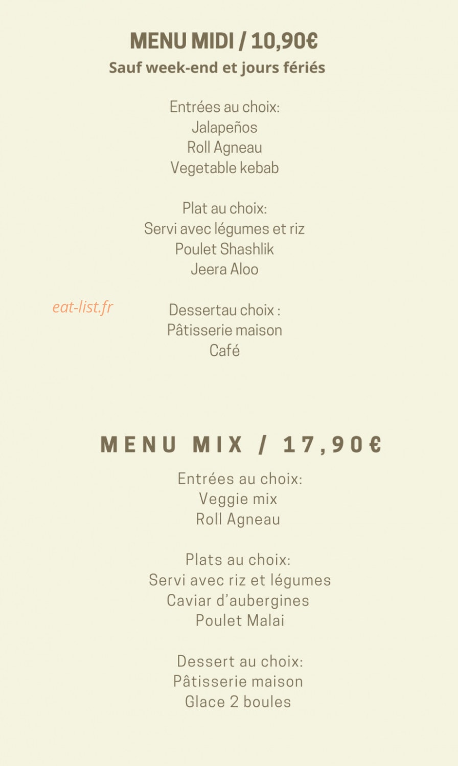 Namasté — carte page 5