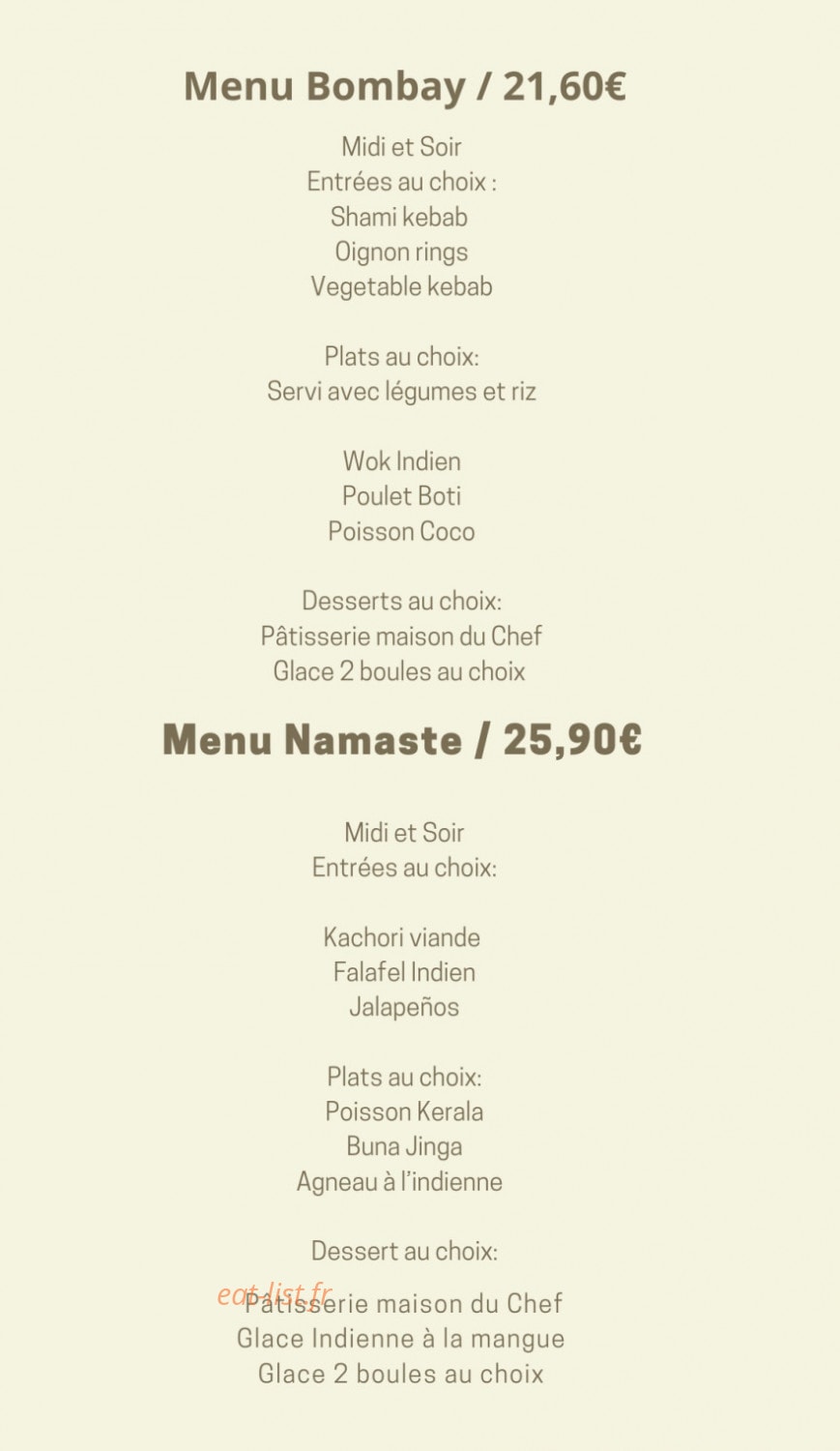 Namasté — carte page 6