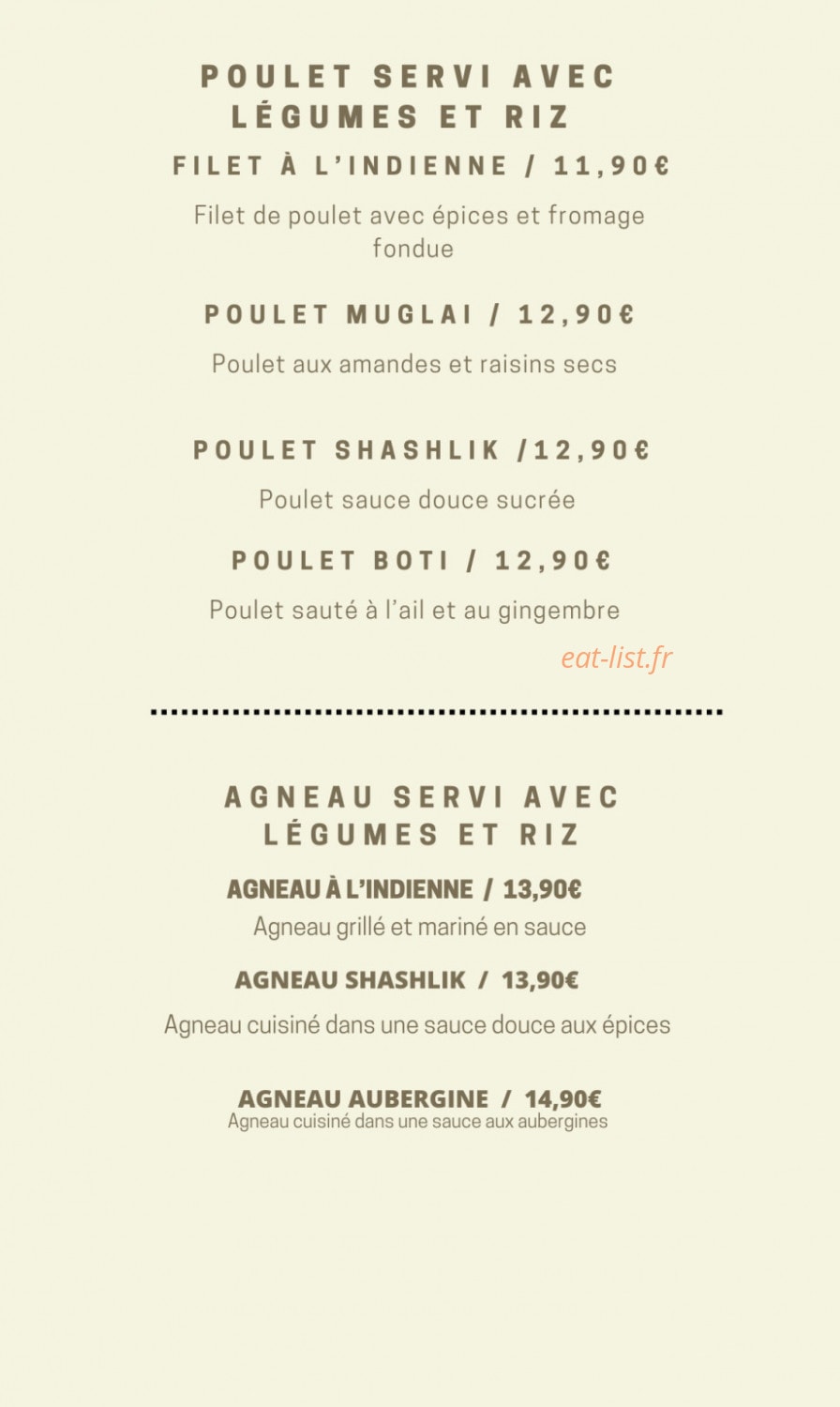 Namasté — carte page 3