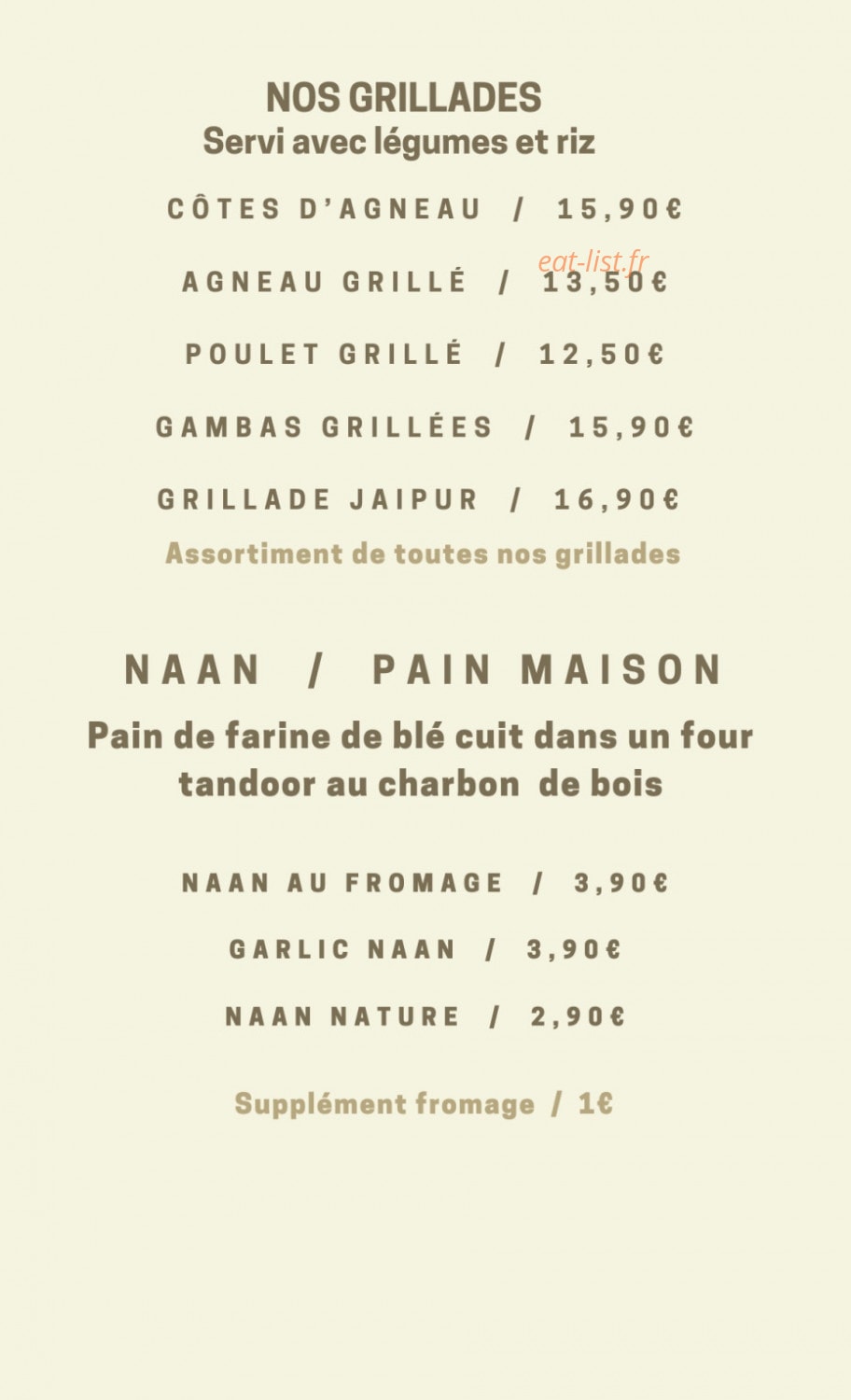 Namasté — carte page 2