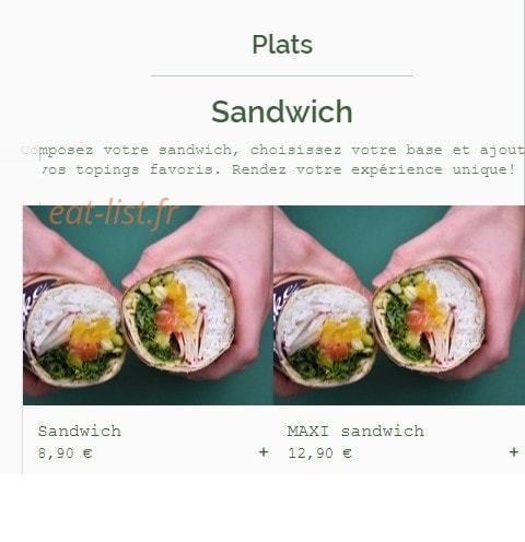 Poke par passion — carte page 2