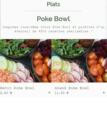 Poke par passion — carte page 1