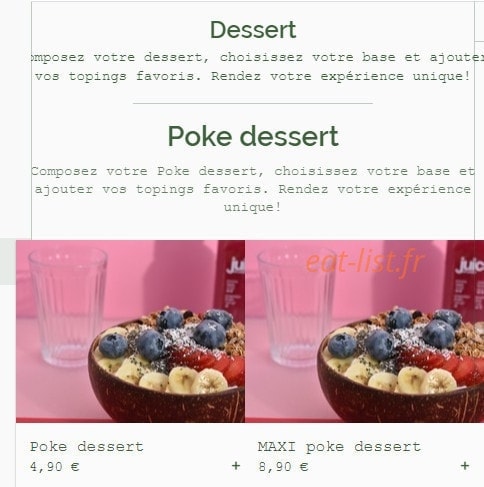 Poke par passion — carte page 5