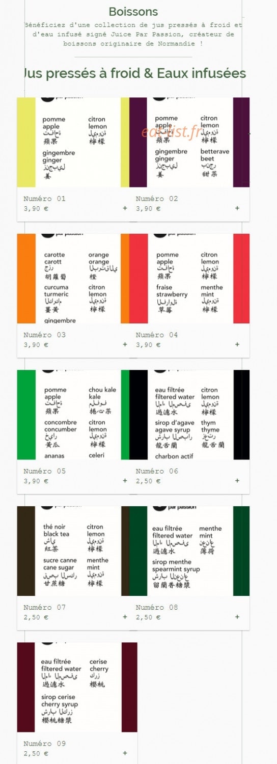 Poke par passion — carte page 3