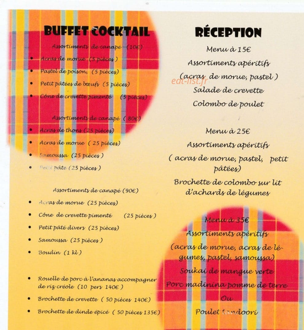 Le Madinina Créole — carte page 5