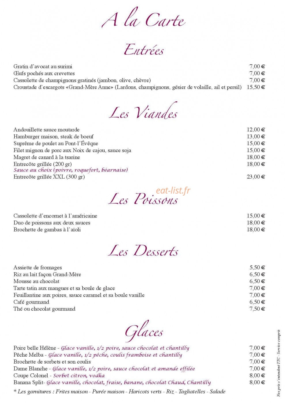 Le Rendez-vous — carte page 1
