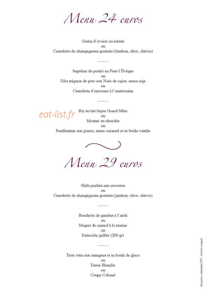 Le Rendez-vous — carte page 3