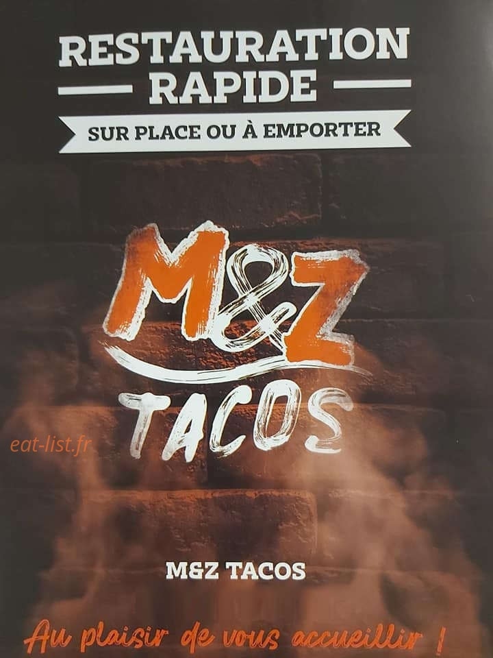M&Z Tacos — carte page 1