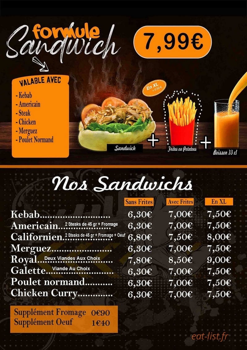 Tacos'n Shake — carte page 2