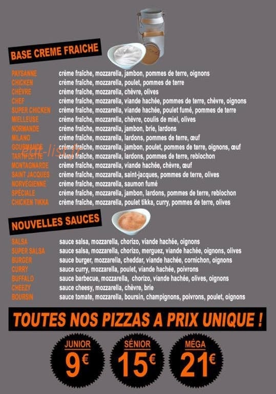 Time pizza — carte page 2